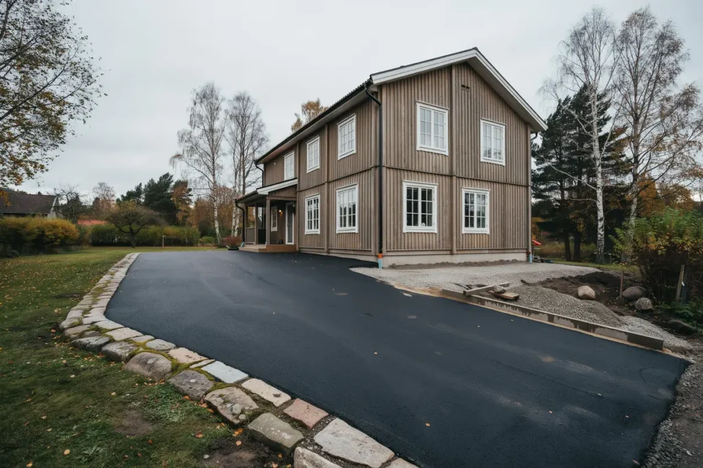 asfaltera uppfarten r tt underarbete lutning och val av bel ggning f r ett h llbart resultat